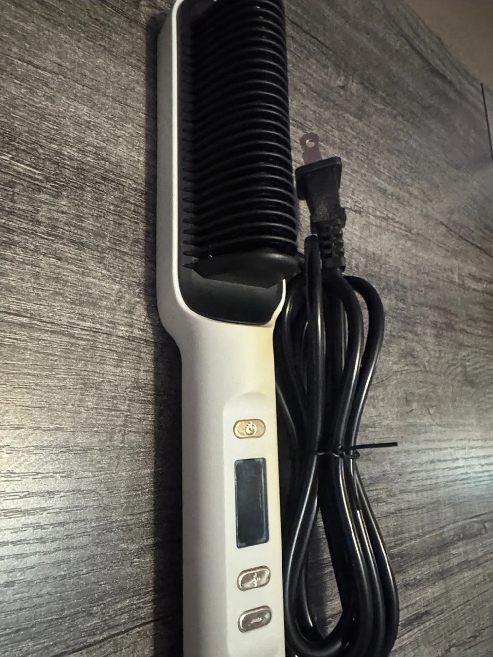 Hair Stylist Hair Straightener - White with Gold Accents